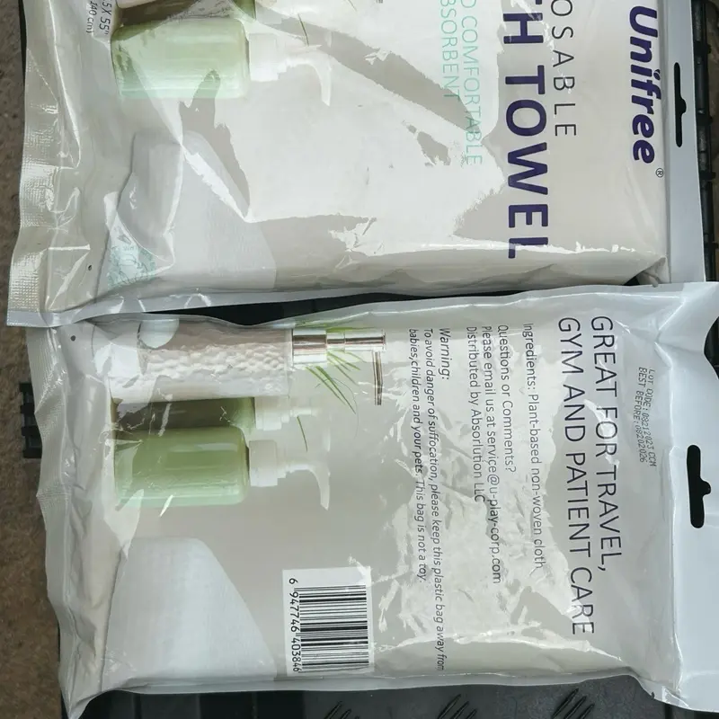 Unifree Disposable Bath Towel - Great for Travel Gym & Patient Care - Convenient and Practical Towel Solution