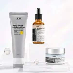 VGO-Vitamin C Serum, Moisturizer, and Facial Cleanser Set Cleansing Moisturizing Suitable for sensitive skin-Live Skincare Radiance -B
