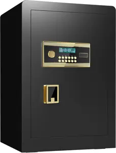 5.0 Cu Ft Safe Box, Fireproof Safe Anti-Theft Home Security Safe with Digital Keypad, Mute Function, LED Light & Dual Alarm Small Safe Lock Box for Home Office Cash Jewelry Documents