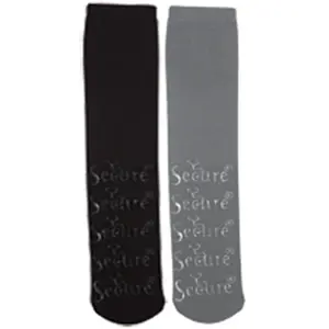 Secure  Bariatric No-Slip Socks- Gray