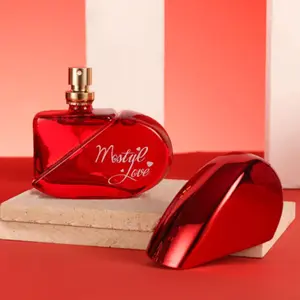 Heart Perfume Valentine Gift, Long-Lasting Floral Fruity Scent, 50ML Long Lasting Perfumes Daily Use, Unique Fragrance for Her, Perfect for Everyday Wear, Floral Sweet Perfume