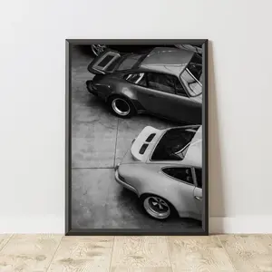Vintage Car Poster – Classic & Iconic Sports Car Wall Art, Old Car Print