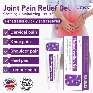 Umex Joint Relief Cooling Gel Cream | Menthol & Frankincense Formula | Helps Soothe Discomfort in Knees, Back, Neck & Shoulders | Deep Relaxation, Moisturizing & Refreshing Care