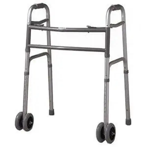 Heavy-Duty Folding Walker with Wheels, 500 lb – Cardinal Health