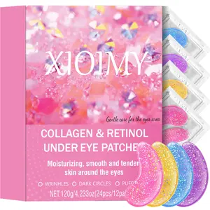 24pcs Collagen Retinol Under Eye Patches, Tightening Eye Patches, Hyaluronic Acid & Niacinamide Moisturizing Gel Pads, for All Skin Types, Deep Hydration & Smoothness, Moisturizer, Moisturizing Eye Masks