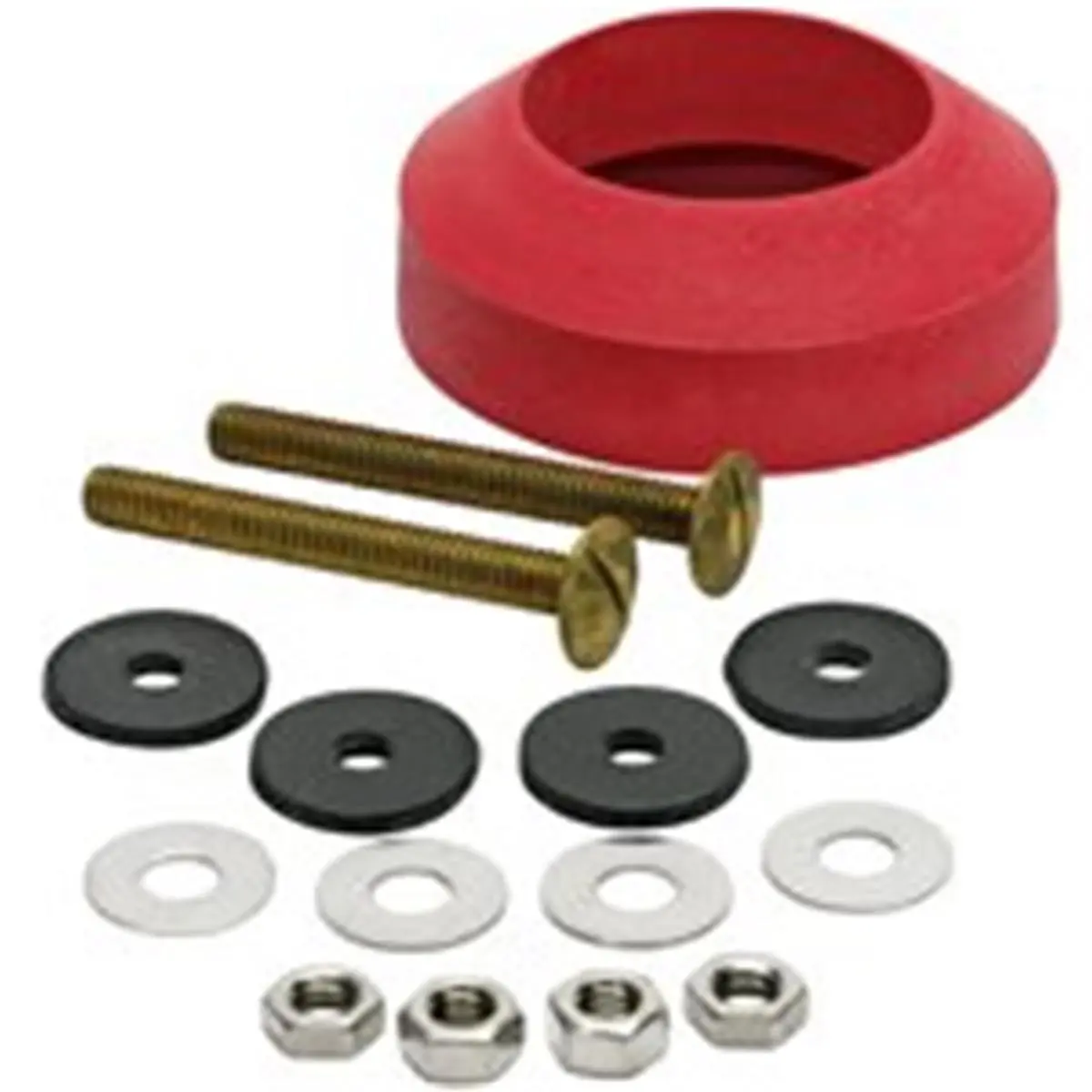 212 MAIN Fluidmaster 6102 Tank Gasket Kit with 2 Bolts, Brass Parts, Easy-Install Complete Tank Repair Kit