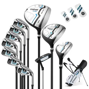 COSTWAY - Men's Complete Golf Clubs and Bag Set-White