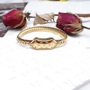 Pre-owned Louis Vuitton Gold Tone Narrow Bracelet T10310470