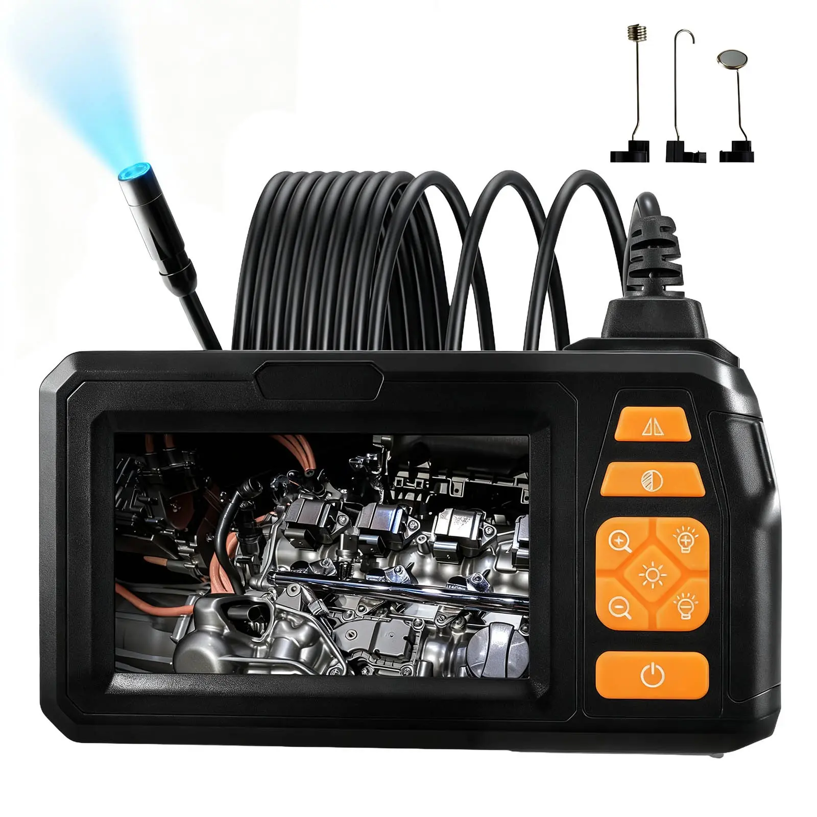 Endoscope Camera with LED Light, 1080P HD Borescope, Ip67 Waterproof Snake Camera, Ideal for Wall Inspection, Automotive Engines, Pipes, Electronic Repair Tool