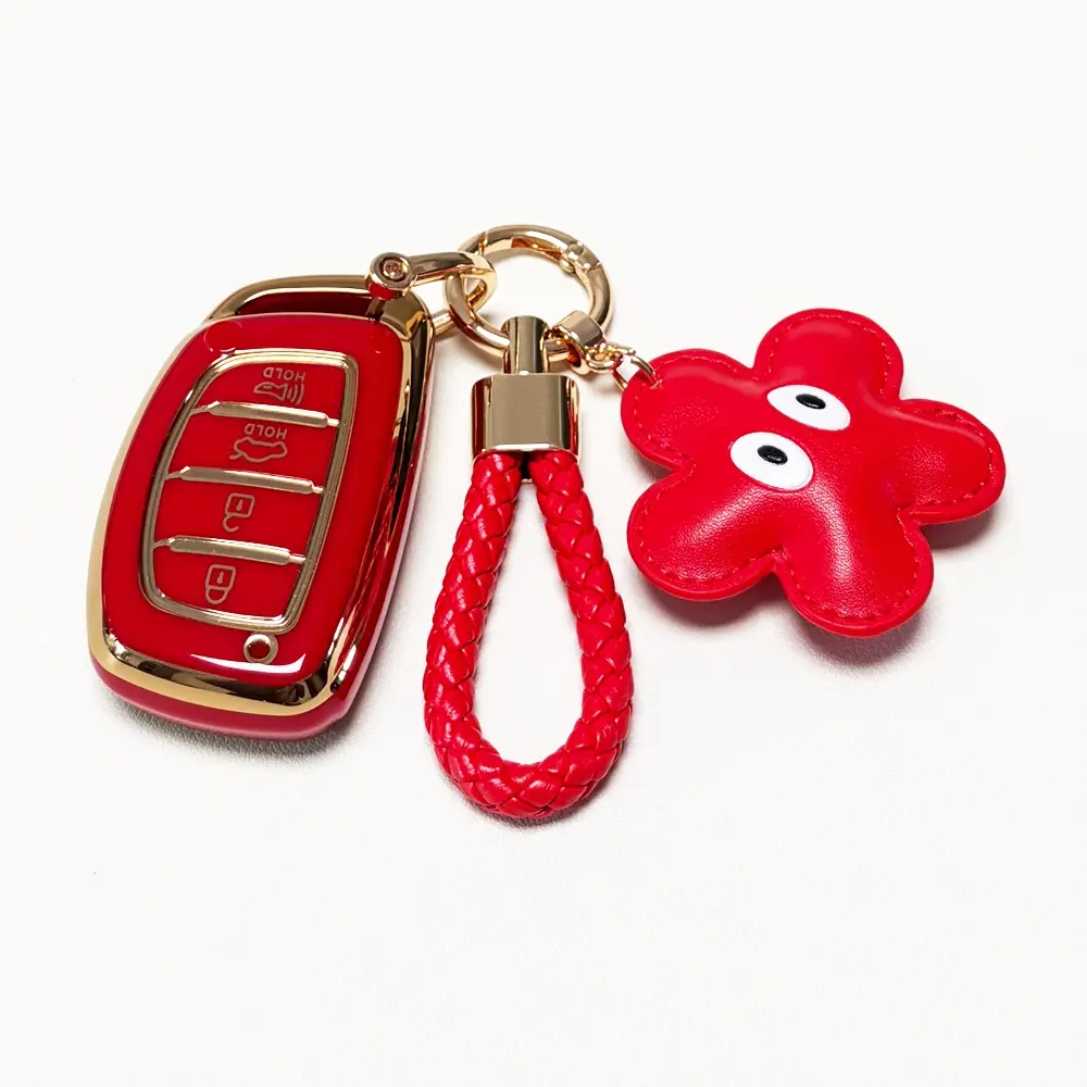 for Hyundai Car Key Protection Set, Key Fob Protector, Car Key Accessory, Key Fob Shell, Includes Keychains, Soft Durable Tpu, Fits Hyundai 2018-2013 Sonata Tucson Elantra