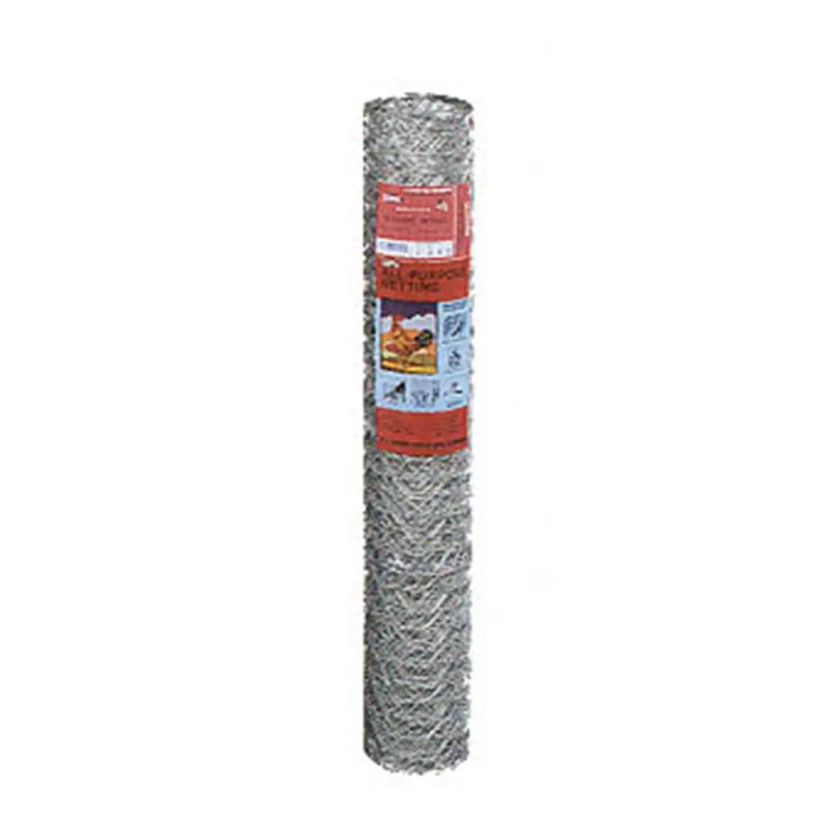 212 MAIN Galvanized Steel Poultry Netting - 36in x 50ft, #20 Gauge, Flat Shape, 2in Hexagonal Mesh, Reinforced Lines, for Poultry Enclosures, Raised Garden Bed Garden Fencing, Decorative Supports, Storage Bins