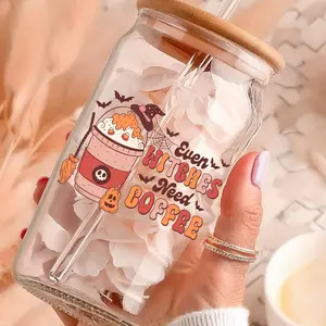 Even Witches Need Coffee Sipper Cup with Bamboo Lid and Tritan Straw