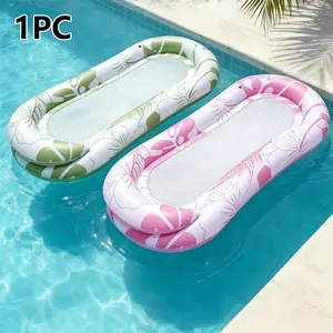 1pc Summer Inflatable Water Recliner Chair, Creative Floating Pool Lounge Bed, Foldable for Beach Parties, Pool Lounger Float, Perfect for Pools and Beaches