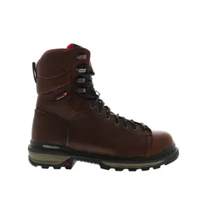 Rocky Rams Horn Lace To Toe Composite Waterproof Mens Brown Wide Boots