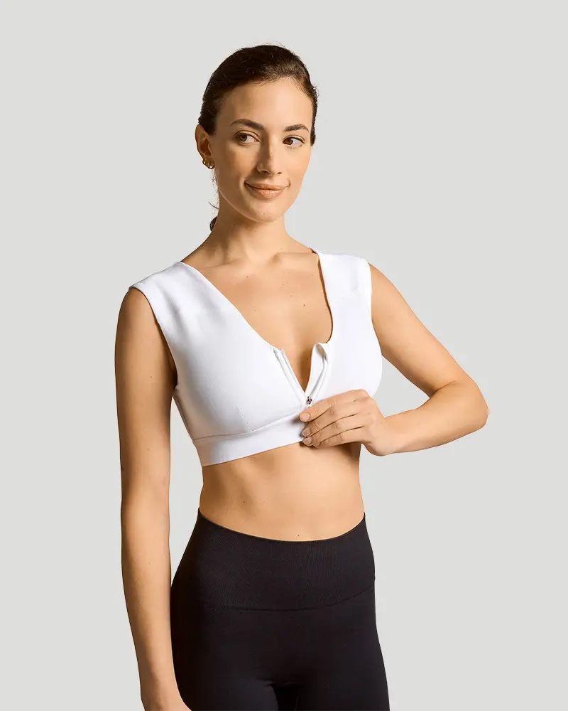 Tommie Copper Zip Up Shoulder Support Bra Soft Shell Fabric Womenswear