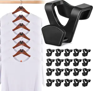 Hanger Connector Hooks 60 Pack, Space Saving Hanger Hooks for Closet, Heavy Duty Clothes Hanger Extender Hooks for Closet Organization