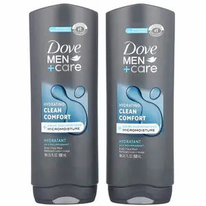 Dove Men+Care Body and Face Wash Clean Comfort Hydrating - 18 fl oz (2 Pack)