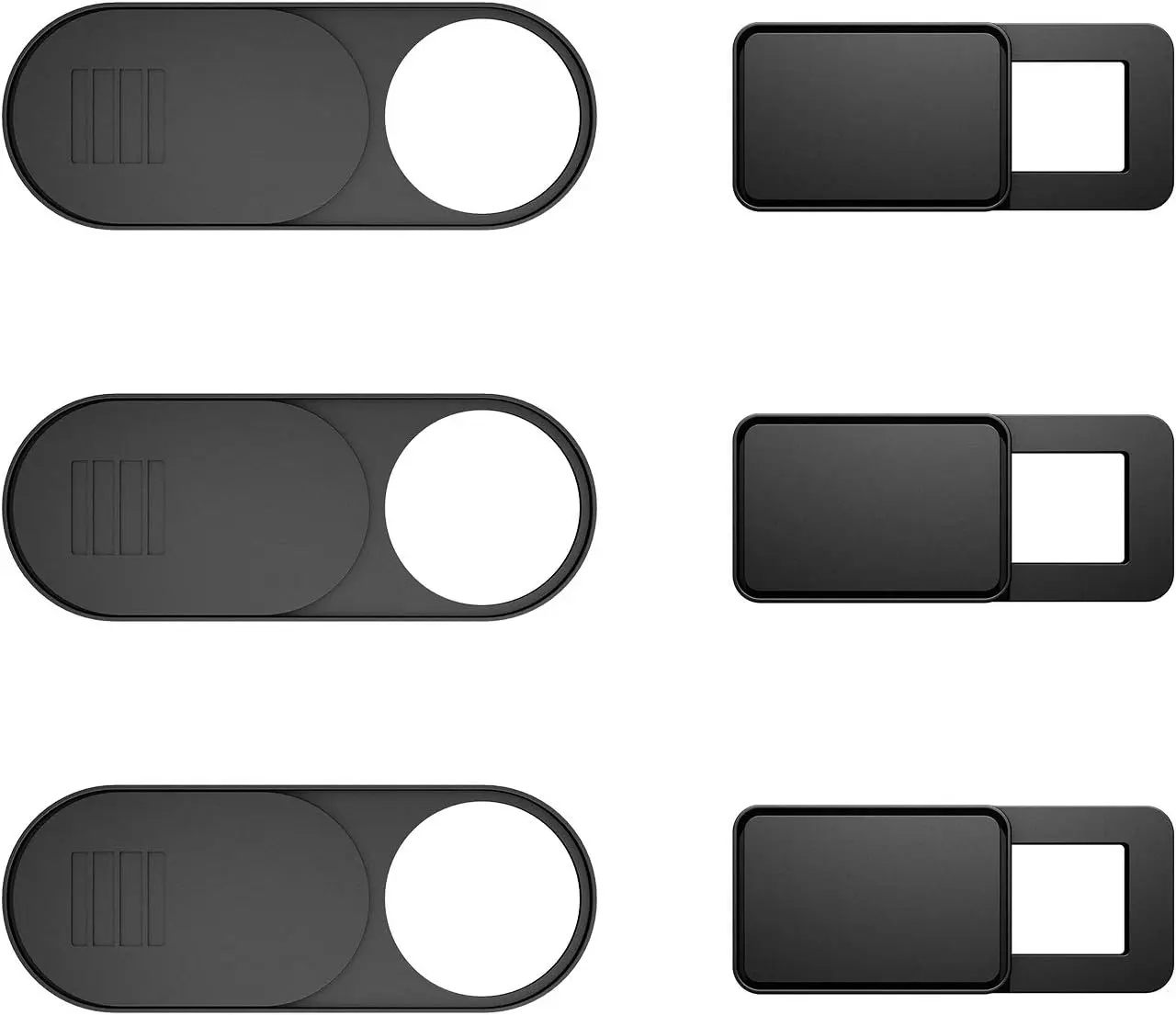 Webcam Cover 6-Pack, Web Camera Cover Slide Ultra-Thin for Laptop, iMac, MacBook Pro, , Computer,  Phone, Tablets Slider Camera Blocker Protect Your  &  (Black)