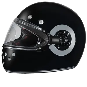 DOT Daytona Retro Full Face Motorcycle Helmet Vintage Style for Men Women & Youth Classic Design