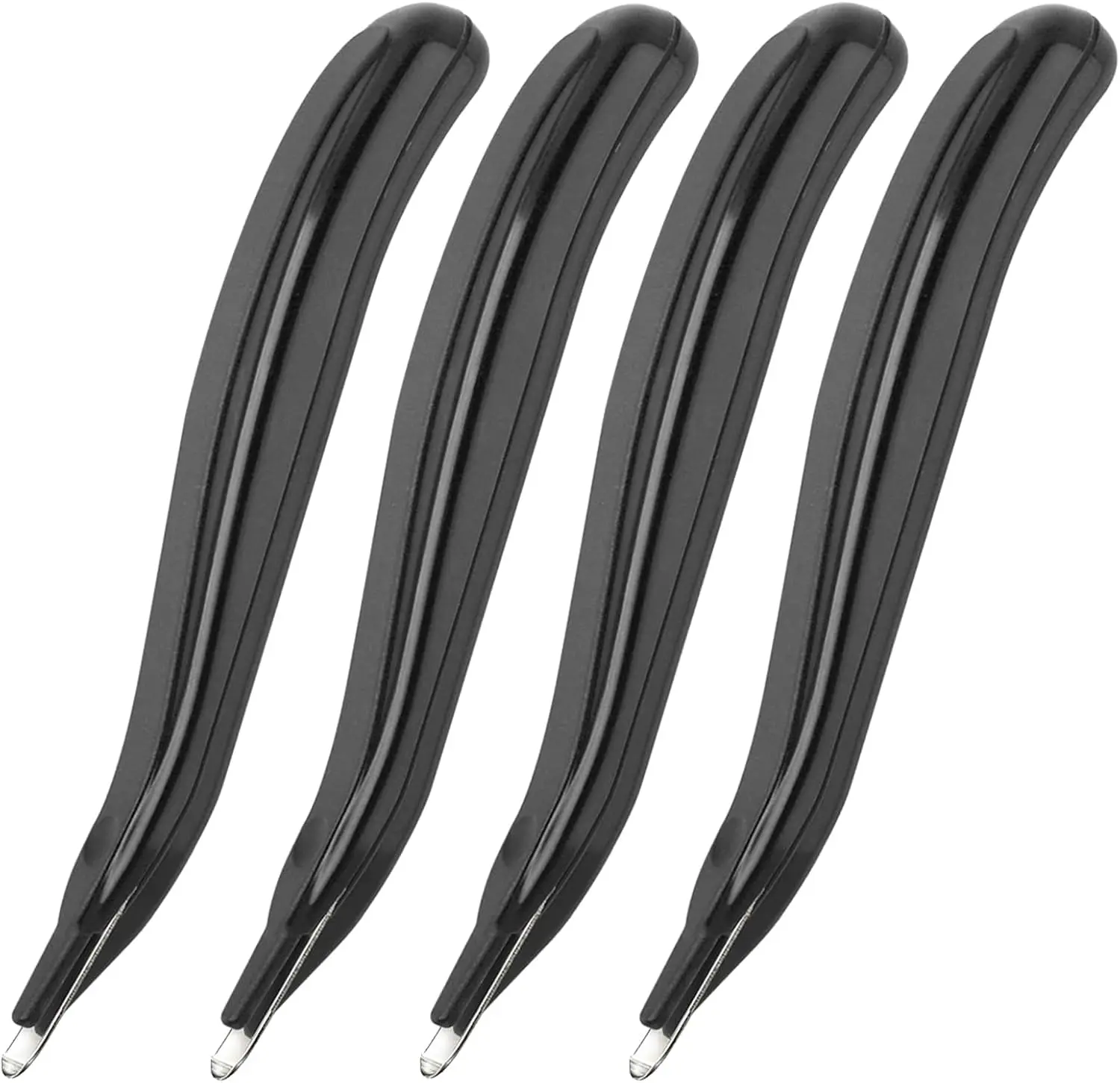 KTRIO 4-Pieces Magnetic Staple Remover Tool, Professional Flat Puller Stick with Magnetic Grip, Black Office Stationery Accessory for Office Use