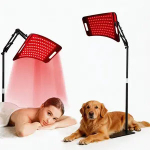 YUYISLE Red Light Therapy Lamp with 660 nm & 850 nm Infrared Panel, Adjustable Controller, Women's Home Healthcare Wellness Solution for Muscle Treatment, Electric Hand Exerciser, Stroke Rehabilitation AI Fat Scale