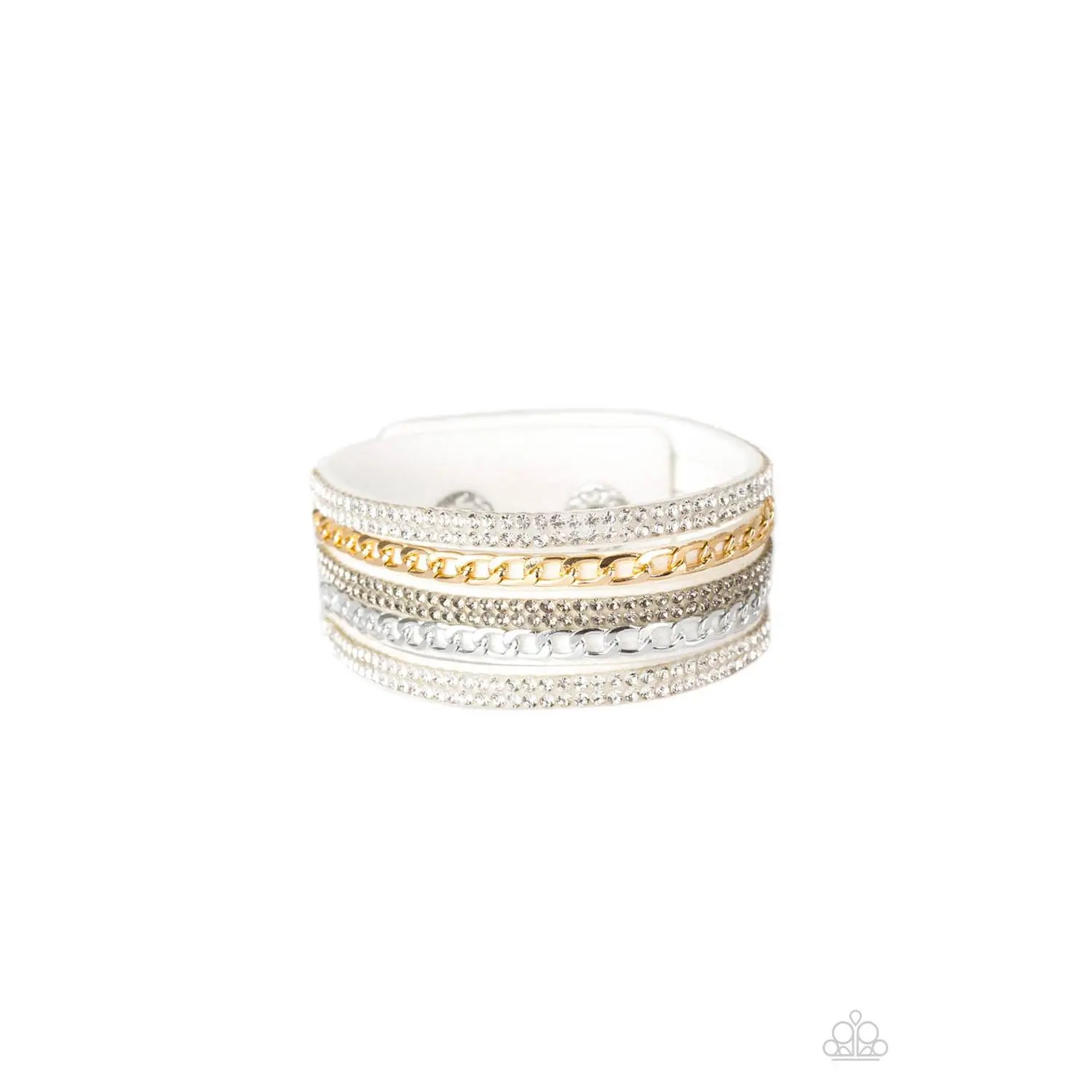 Fashion Fiend - White Snap Bracelet