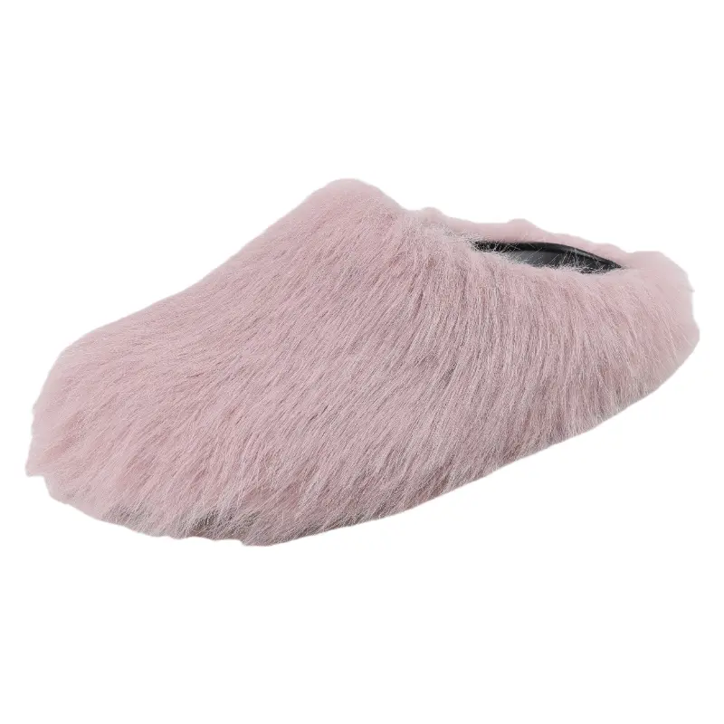 Fluffy House Slippers for Women, Plush Round Toe Ankle Booties, Fuzzy Warm Slip On Indoor Shoes with a Soft Non-Slip Sole, Fuzzy Warm Slippers, Shoes For Women, Plain