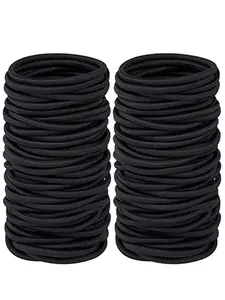 Durable High Elasticity Hair Ties, Elastic Hair Accessory, Rubber Bands for Men & Women, 30-120 Pack, All Season Use, Casual Plain Design