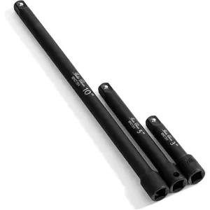 -  Extension Bar Set, 3/8" Drive, 3 count, 3", 5", 10", 3/8 Ratchet Extension Bar