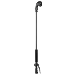 Orbit 9-Multi-Pattern Brass & Zinc Turret Wand, Heavy-Duty Titanium Garden Specialty Tool with Front Trigger
