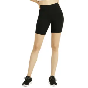 Women's Cotton Biker Shorts 5'' Leggings High Waisted No See-Through Athletic Workout Running Cycling Volleyball Yoga Tummy Control Activewear