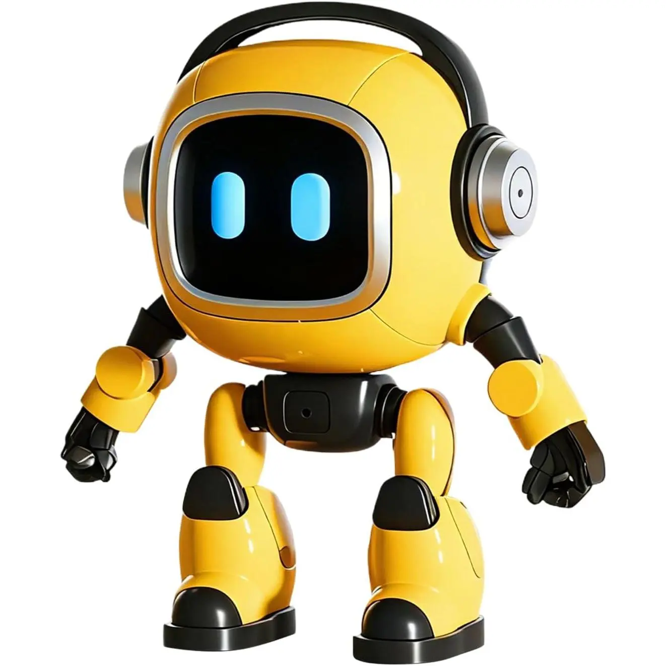 ABS Voice-Controlled AI Robot Toy - Smart Educational Toy with Lights & Sounds, Critical Thinking Games, Unisex Interactive Play, Perfect Gift for Birthdays & Parties