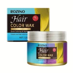 【Ten pack at a better price】ROZINO Hair Color Wax GOLDEN - Washable Temp Hair Color for Quick Coloring & Styling - 120g/4.23oz