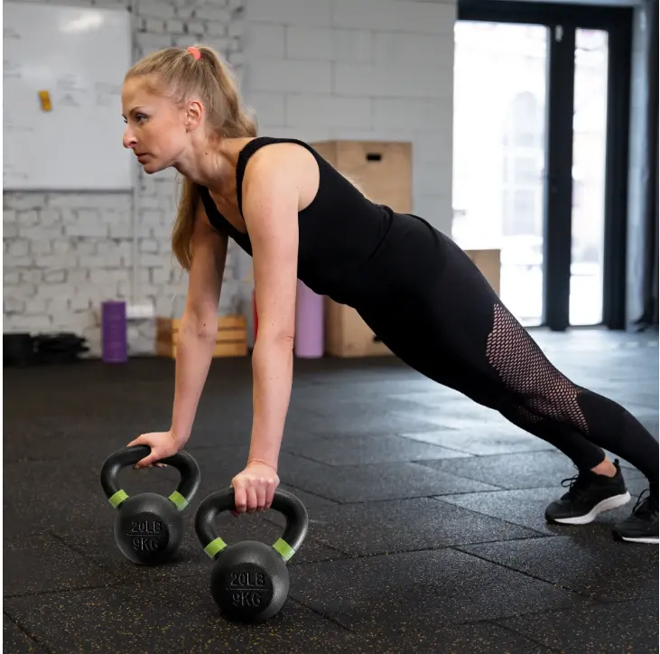 Cast Iron Kettlebell, Single, 20 lbs