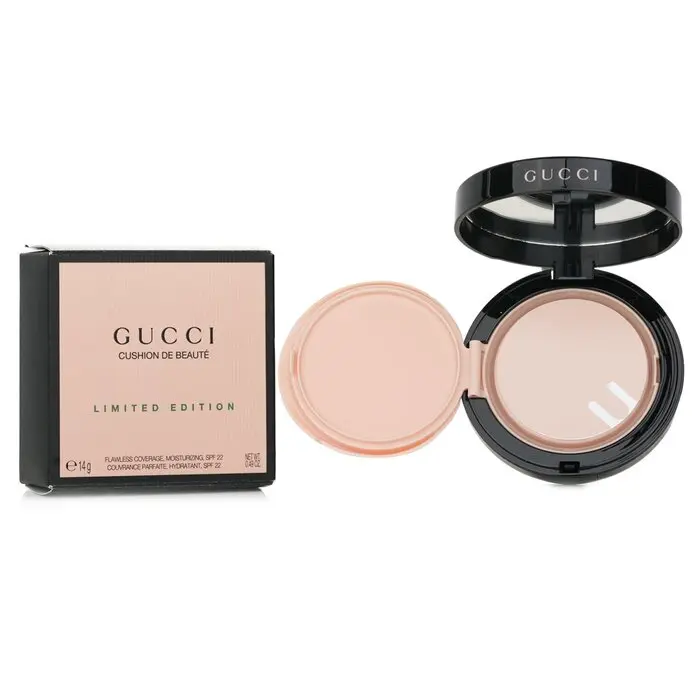 Gucci Cushion De Beaute Hydrating Oil-Free Cosmetic Foundation - SPF 22, #03, 14g/0.49oz, Vintage Mirror Compact Design