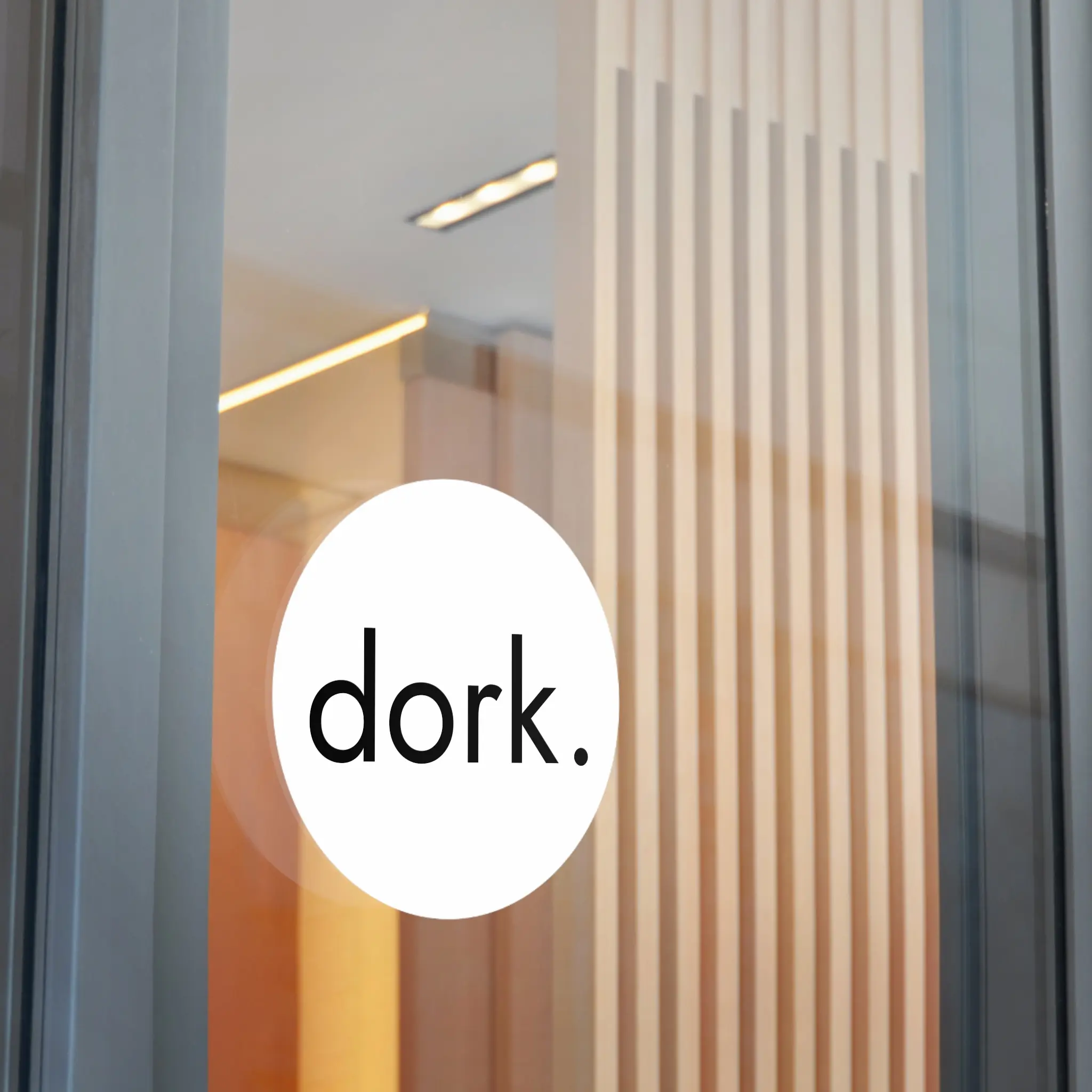 Dork Text Die-Cut Vinyl Sticker, Kiss-Cut Laptop Decal for DIY Scrapbooking & Stamping, Die-Cut Stickers
