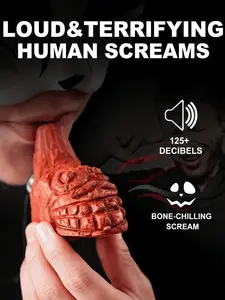 Aztec Death Whistle, Realistic Scream Sound Design, 125db Volume, Outdoor Survival Supplies Emergency Party Prank, Multi-Scene Use