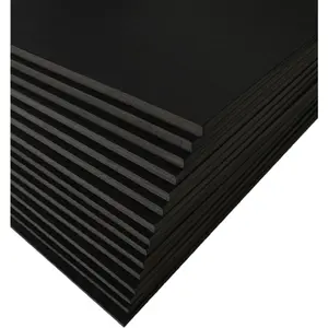 Pack of 15, Foam Boards (Acid-Free), 8x10 Inches (Many Sizes Available), 3/16 Inch Thick Mat, Black with Black Core (Foam Core Backing Boards, Double-Sided Sheets)
