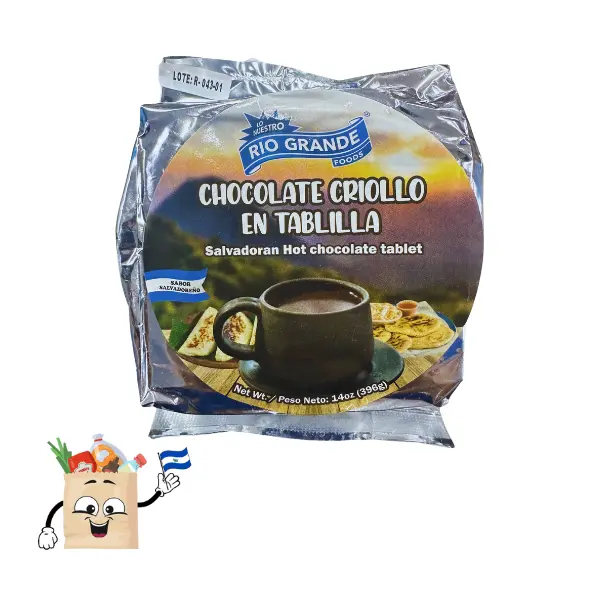 Rio Grande Foods Chocolate Criollo En Tablilla - 100% Salvadoran Authentic
