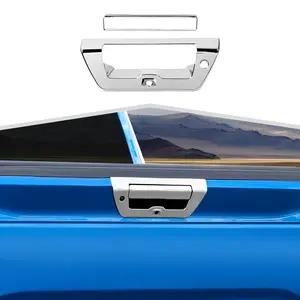 Rear Tailgate Door Handle Trim Cover, UV-Resistant Scratch-Proof Laser-Cut Car Decoration for Ford F150 2015-2020, DIY-Install Car Exterior Accessory,summervibes