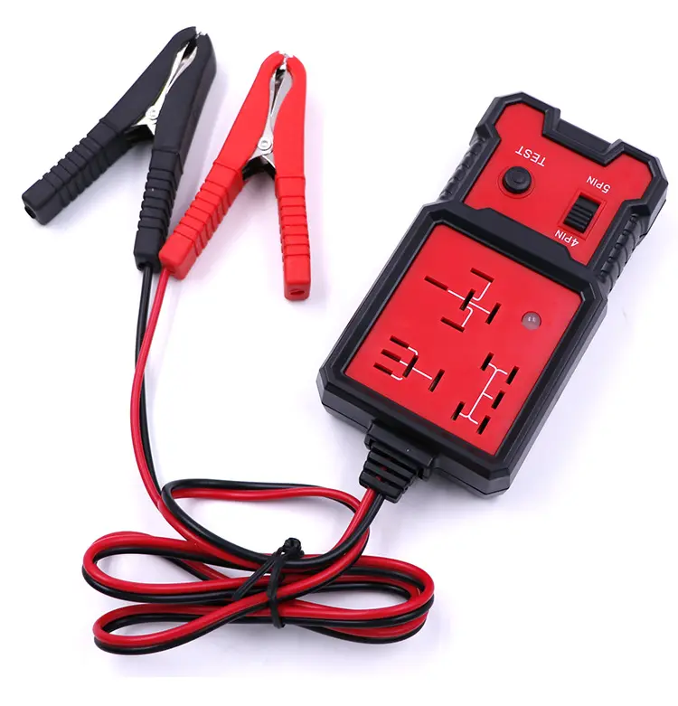 Professional 12V Portable Automotive Battery Tester with 5-Pin Relay Switch, Fast Detection Car Tool for Auto Repair & Daily Use, Car Tools, None