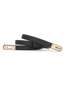 Women's Classic Alloy Buckle Leather Belt, Adjustable Waistband, Trendy Versatile Buckle, Perfect for Dresses and Coats, Daily Fashion Accessory, Adjustable Belts