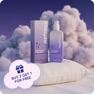NoTrace | Pillow Cleanser Mist - HOCl Fabric Refresher Anti-Acne Spray for Pillowcases & Bedding, Gentle Daily Pillow Spray