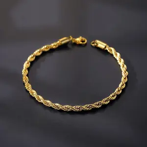 Bracelet Stainless Steel Chain Bracelet Rope Chain Bracelet Stainless Steel Gold Bracelet Girlfriend Boyfriend