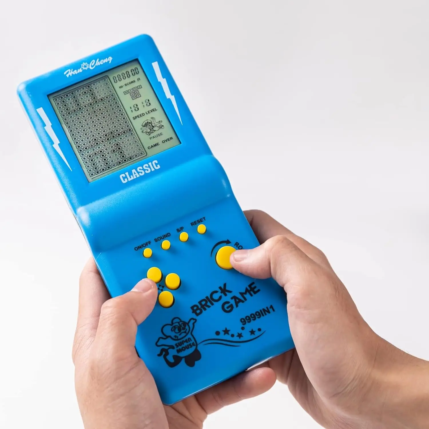 Brick Game Console for Kids Portable Handheld Retro Electronic Game Player with Multiple Built-in Games