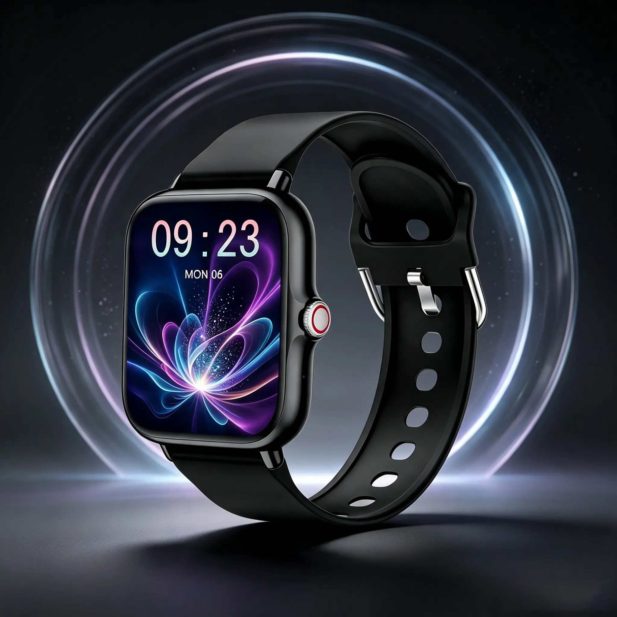 Unisex Smartwatch with 1.83-Inch Full Touch Screen, Android Compatibility, Wireless Calling, Push Notifications, Multiple Sports Modes, Weather Updates, Photo Control, Pedometer