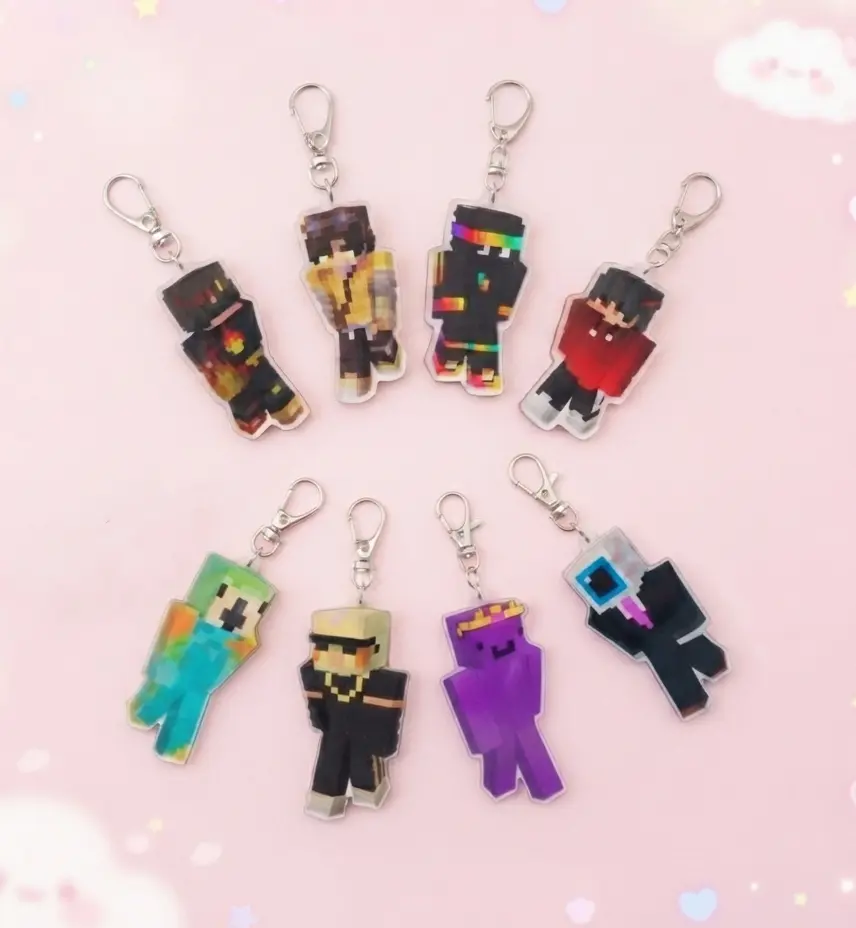 Unstable Universe Inspired Acrylic Keychains | MCYT, Lifesteal SMP & Portable Universe
