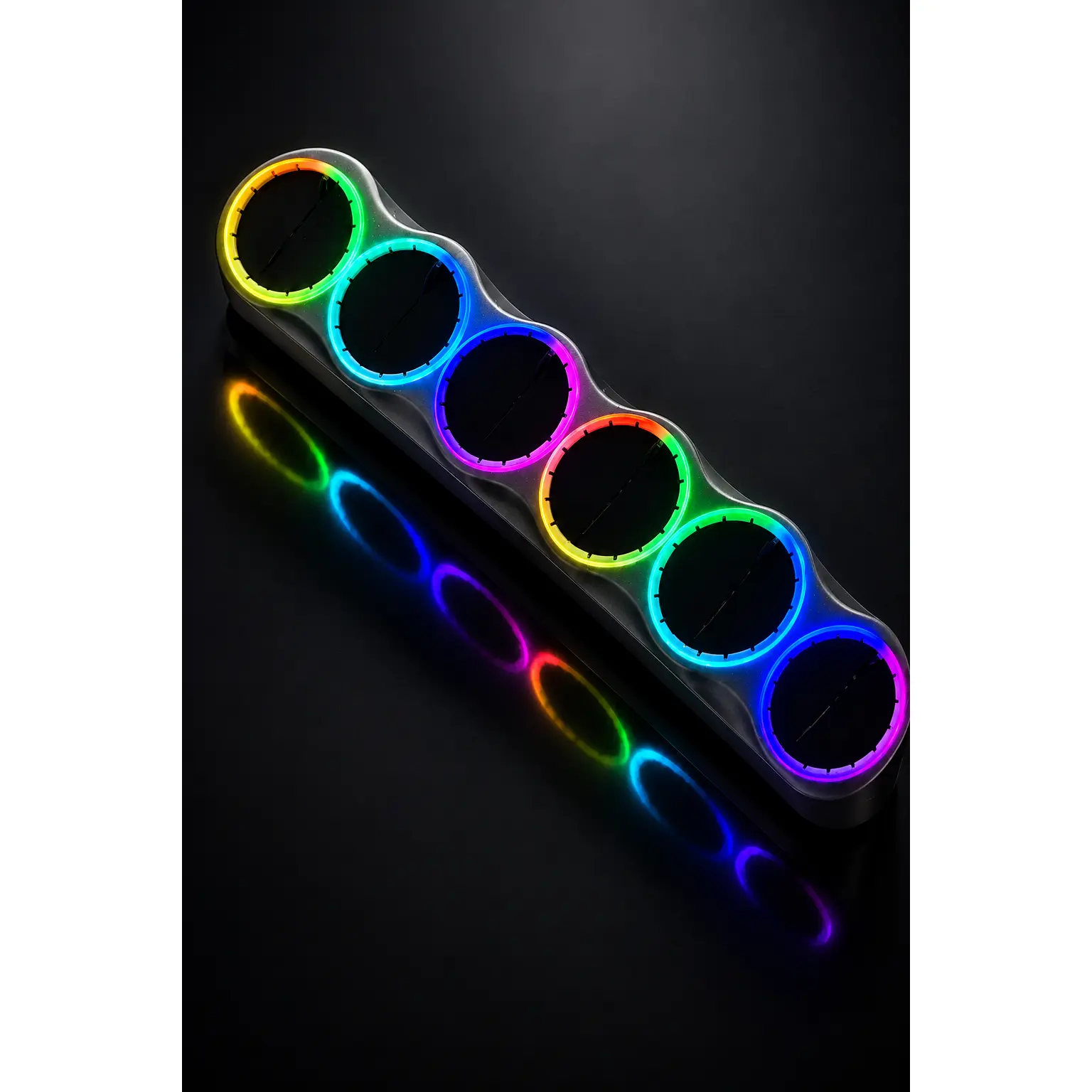 6x 6.5" Speaker Roof Rack with RGBIC LED Rings – Suede Panel