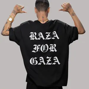 RAZA FOR GAZA, Free Palestine Shirt, Fashion Cotton, Full Colors, Full Sizes, For Men, For Women