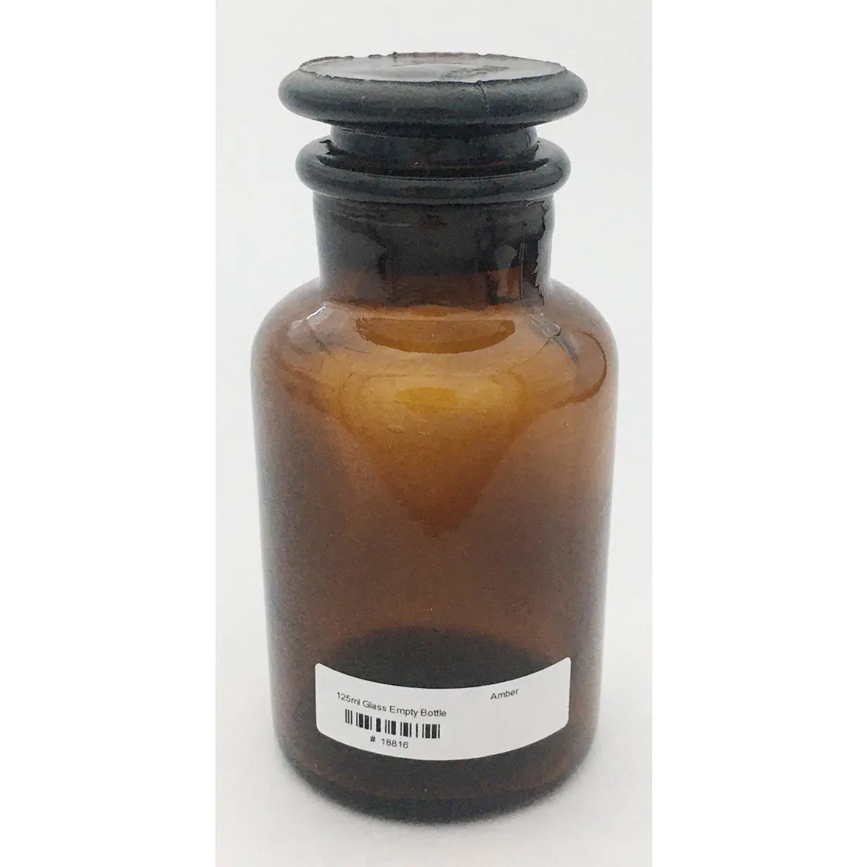 Glass Empty Bottle 125ml Wide Mouth Round Bottle